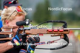 29.08.2024, Bessans, France (FRA): Sophie Chauveau (FRA) - Biathlon summer training, Bessans (FRA). www.nordicfocus.com. © Authamayou/NordicFocus. Every downloaded picture is fee-liable.