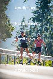 06.08.2024, Lavaze, Italy (ITA): Anna Andexer (AUT), Anna Gandler (AUT), (l-r)  - Biathlon summer training, Lavaze (ITA). www.nordicfocus.com. © Barbieri/NordicFocus. Every downloaded picture is fee-liable.