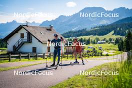 27.06.2024, Lavaze, Italy (ITA): Johannes Dale-Skjevdal (NOR), Vetle Sjaastad Christiansen (NOR), (l-r)  - Biathlon summer training, Lavaze (ITA). www.nordicfocus.com. © Barbieri/NordicFocus. Every downloaded picture is fee-liable.