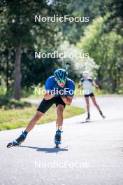 17.08.2024, Font-Romeu, France (FRA): Axel Garnier (FRA) - Biathlon summer training, Font-Romeu (FRA). www.nordicfocus.com. © Authamayou/NordicFocus. Every downloaded picture is fee-liable.