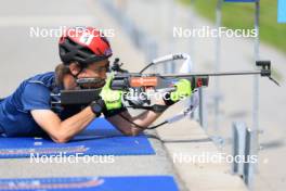 15.07.2024, Lenzerheide, Switzerland (SUI): Jeremy Finello (SUI) - Biathlon summer training, Lenzerheide (SUI). www.nordicfocus.com. © Manzoni/NordicFocus. Every downloaded picture is fee-liable.