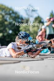 17.08.2024, Font-Romeu, France (FRA): Lou-Anne Dupont Ballet-Baz (FRA) - Biathlon summer training, Font-Romeu (FRA). www.nordicfocus.com. © Authamayou/NordicFocus. Every downloaded picture is fee-liable.