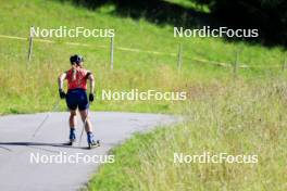 15.07.2024, Lenzerheide, Switzerland (SUI): Grace Castonguay (USA) - Biathlon summer training, Lenzerheide (SUI). www.nordicfocus.com. © Manzoni/NordicFocus. Every downloaded picture is fee-liable.