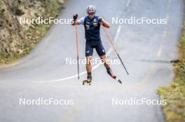 26.08.2024, Martell, Italy (ITA): Tommaso Giacomel (ITA) - Biathlon summer training, Martell (ITA). www.nordicfocus.com. © Vanzetta/NordicFocus. Every downloaded picture is fee-liable.