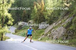 27.08.2024, Martell, Italy (ITA): Giacomel Tommaso (ITA) - Biathlon summer training, Martell (ITA). www.nordicfocus.com. © Vanzetta/NordicFocus. Every downloaded picture is fee-liable.