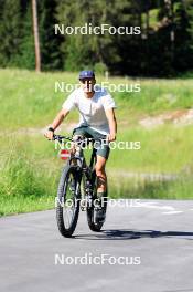 15.07.2024, Lenzerheide, Switzerland (SUI): Emil Bormetti (ITA), Coach Team USA - Biathlon summer training, Lenzerheide (SUI). www.nordicfocus.com. © Manzoni/NordicFocus. Every downloaded picture is fee-liable.