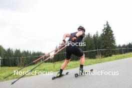 05.09.2024, Lenzerheide, Switzerland (SUI): Johannes Dale-Skjevdal (NOR) - Biathlon summer training, Lenzerheide (SUI). www.nordicfocus.com. © Manzoni/NordicFocus. Every downloaded picture is fee-liable.