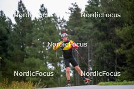 20.09.2024, Font-Romeu, France (FRA): Florent Claude (BEL) - Biathlon summer training, Font-Romeu (FRA). www.nordicfocus.com. © Authamayou/NordicFocus. Every downloaded picture is fee-liable.