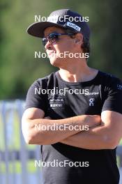 06.08.2024, Lenzerheide, Switzerland (SUI): Andreas Kuppelwieser (ITA), coach Team Switzerland - Biathlon summer training, Lenzerheide (SUI). www.nordicfocus.com. © Manzoni/NordicFocus. Every downloaded picture is fee-liable.