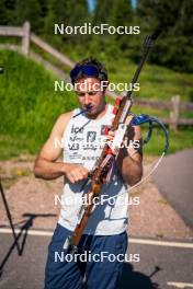 28.06.2024, Lavaze, Italy (ITA): Patrick Oberegger (ITA) - Biathlon summer training, Lavaze (ITA). www.nordicfocus.com. © Barbieri/NordicFocus. Every downloaded picture is fee-liable.