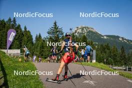 31.07.2024, Lavaze, Italy (ITA): Kristina Oberthaler (AUT) - Biathlon summer training, Lavaze (ITA). www.nordicfocus.com. © Barbieri/NordicFocus. Every downloaded picture is fee-liable.