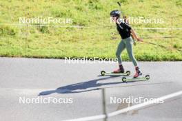 10.09.2024, Lenzerheide, Switzerland (SUI): Elisa Gasparin (SUI) - Biathlon summer training, Lenzerheide (SUI). www.nordicfocus.com. © Manzoni/NordicFocus. Every downloaded picture is fee-liable.