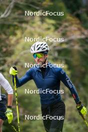 30.09.2024, Lavaze, Italy (ITA): Mirco Romanin (ITA), coach Team Italy - Biathlon summer training, Lavaze (ITA). www.nordicfocus.com. © Barbieri/NordicFocus. Every downloaded picture is fee-liable.