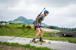 15.06.2024, Lavaze, Italy (ITA): Anton Ivarsson (SWE) - Biathlon summer training, Lavaze (ITA). www.nordicfocus.com. © Barbieri/NordicFocus. Every downloaded picture is fee-liable.