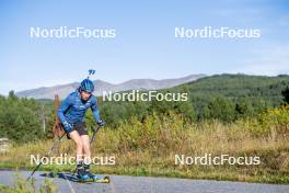 05.09.2024, Font-Romeu, France (FRA): Viktor Brandt (SWE) - Biathlon summer training, Font-Romeu (FRA). www.nordicfocus.com. © Authamayou/NordicFocus. Every downloaded picture is fee-liable.