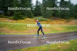 27.09.2024, Lavaze, Italy (ITA): Lisa Vittozzi (ITA) - Biathlon summer training, Lavaze (ITA). www.nordicfocus.com. © Barbieri/NordicFocus. Every downloaded picture is fee-liable.