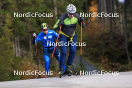 11.10.2024, Ramsau am Dachstein, Austria (AUT): Gerhard Urain (AUT), Fischer - Biathlon summer training, Dachsteinglacier, Ramsau am Dachstein (AUT). www.nordicfocus.com. © Manzoni/NordicFocus. Every downloaded picture is fee-liable.