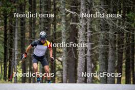 20.09.2024, Font-Romeu, France (FRA): César Beauvais (BEL) - Biathlon summer training, Font-Romeu (FRA). www.nordicfocus.com. © Authamayou/NordicFocus. Every downloaded picture is fee-liable.