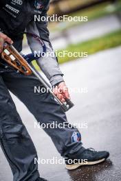 27.09.2024, Lavaze, Italy (ITA): Jonne Kahkonen (FIN), coach Team Italy - Biathlon summer training, Lavaze (ITA). www.nordicfocus.com. © Barbieri/NordicFocus. Every downloaded picture is fee-liable.