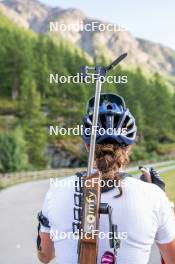 29.08.2024, Bessans, France (FRA): Lou Jeanmonnot (FRA) - Biathlon summer training, Bessans (FRA). www.nordicfocus.com. © Authamayou/NordicFocus. Every downloaded picture is fee-liable.