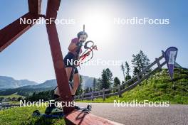 31.07.2024, Lavaze, Italy (ITA): Anna Juppe (AUT) - Biathlon summer training, Lavaze (ITA). www.nordicfocus.com. © Barbieri/NordicFocus. Every downloaded picture is fee-liable.