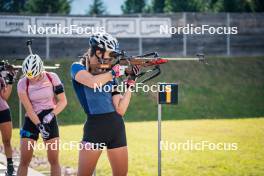 06.08.2024, Lavaze, Italy (ITA): Anna Andexer (AUT) - Biathlon summer training, Lavaze (ITA). www.nordicfocus.com. © Barbieri/NordicFocus. Every downloaded picture is fee-liable.