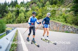 30.09.2024, Lavaze, Italy (ITA): Sara Scattolo (ITA), Hannah Auchentaller (ITA), (l-r) - Biathlon summer training, Lavaze (ITA). www.nordicfocus.com. © Barbieri/NordicFocus. Every downloaded picture is fee-liable.