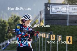 21.10.2024, Lavaze, Italy (ITA): Karoline Offigstad Knotten (NOR) - Biathlon summer training, Lavaze (ITA). www.nordicfocus.com. © Vanzetta/NordicFocus. Every downloaded picture is fee-liable.