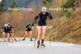 13.10.2024, Ramsau am Dachstein, Austria (AUT): Lena Haecki-Gross (SUI), Lea Meier (SUI), Lisa Theresa Hauser (AUT), Amy Baserga (SUI), (l-r) - Biathlon summer training, Ramsau am Dachstein (AUT). www.nordicfocus.com. © Manzoni/NordicFocus. Every downloaded picture is fee-liable.