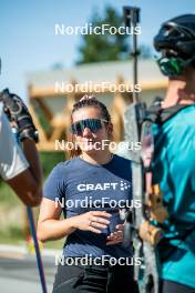 17.08.2024, Font-Romeu, France (FRA): Rachel Demangeat (FRA), Coach Team France - Biathlon summer training, Font-Romeu (FRA). www.nordicfocus.com. © Authamayou/NordicFocus. Every downloaded picture is fee-liable.