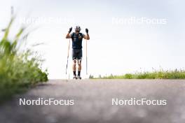 19.06.2024, Lavaze, Italy (ITA): Tommaso Giacomel (ITA) - Biathlon summer training, Lavaze (ITA). www.nordicfocus.com. © Vanzetta/NordicFocus. Every downloaded picture is fee-liable.