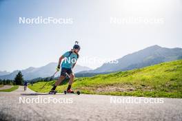 31.07.2024, Lavaze, Italy (ITA): Emilien Claude (FRA) - Biathlon summer training, Lavaze (ITA). www.nordicfocus.com. © Barbieri/NordicFocus. Every downloaded picture is fee-liable.