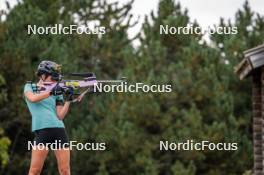 20.09.2024, Font-Romeu, France (FRA): Eve Bouvard (BEL) - Biathlon summer training, Font-Romeu (FRA). www.nordicfocus.com. © Authamayou/NordicFocus. Every downloaded picture is fee-liable.