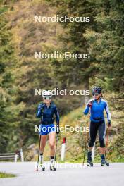 30.09.2024, Lavaze, Italy (ITA): Hannah Auchentaller (ITA), Sara Scattolo (ITA), (l-r) - Biathlon summer training, Lavaze (ITA). www.nordicfocus.com. © Barbieri/NordicFocus. Every downloaded picture is fee-liable.