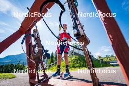 28.06.2024, Lavaze, Italy (ITA): Ingrid Landmark Tandrevold (NOR) - Biathlon summer training, Lavaze (ITA). www.nordicfocus.com. © Barbieri/NordicFocus. Every downloaded picture is fee-liable.