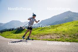 31.07.2024, Lavaze, Italy (ITA): Antonin Guigonnat (FRA) - Biathlon summer training, Lavaze (ITA). www.nordicfocus.com. © Barbieri/NordicFocus. Every downloaded picture is fee-liable.