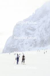 11.10.2024, Ramsau am Dachstein, Austria (AUT): Julia Simon (FRA), Oceane Michelon (FRA), (l-r) - Biathlon summer training, Ramsau am Dachstein (AUT). www.nordicfocus.com. © Manzoni/NordicFocus. Every downloaded picture is fee-liable.