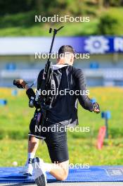 20.05.2024, Lenzerheide, Switzerland (SUI): Niklas Hartweg (SUI) - Biathlon summer training, Lenzerheide (SUI). www.nordicfocus.com. © Manzoni/NordicFocus. Every downloaded picture is fee-liable.