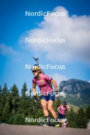 06.08.2024, Lavaze, Italy (ITA): Anna Gandler (AUT) - Biathlon summer training, Lavaze (ITA). www.nordicfocus.com. © Barbieri/NordicFocus. Every downloaded picture is fee-liable.