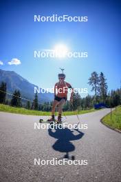 06.08.2024, Lenzerheide, Switzerland (SUI): Elisa Gasparin (SUI) - Biathlon summer training, Lenzerheide (SUI). www.nordicfocus.com. © Manzoni/NordicFocus. Every downloaded picture is fee-liable.