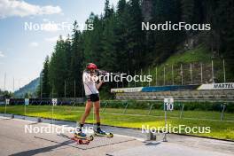 17.07.2024, Martell, Italy (ITA): Lisa Vittozzi (ITA) - Biathlon summer training, Martell (ITA). www.nordicfocus.com. © Barbieri/NordicFocus. Every downloaded picture is fee-liable.