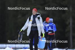 07.11.2024, Davos, Switzerland (SUI): Kein Einaste (EST), coach Team Switzerland - Biathlon training, snowfarming track, Davos (SUI). www.nordicfocus.com. © Manzoni/NordicFocus. Every downloaded picture is fee-liable.