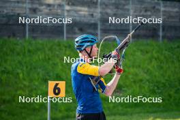 06.06.2024, Lavaze, Italy (ITA): Emil Nykvist (SWE) - Biathlon summer training, Lavaze (ITA). www.nordicfocus.com. © Barbieri/NordicFocus. Every downloaded picture is fee-liable.