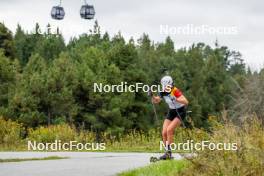 20.09.2024, Font-Romeu, France (FRA): Maya Cloetens (BEL) - Biathlon summer training, Font-Romeu (FRA). www.nordicfocus.com. © Authamayou/NordicFocus. Every downloaded picture is fee-liable.