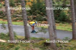 11.10.2024, Ramsau am Dachstein, Austria (AUT): Anton Dudchenko (UKR) - Biathlon summer training, Dachsteinglacier, Ramsau am Dachstein (AUT). www.nordicfocus.com. © Manzoni/NordicFocus. Every downloaded picture is fee-liable.