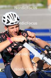 15.07.2024, Lenzerheide, Switzerland (SUI): Maxime Germain (USA) - Biathlon summer training, Lenzerheide (SUI). www.nordicfocus.com. © Manzoni/NordicFocus. Every downloaded picture is fee-liable.