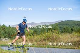 05.09.2024, Font-Romeu, France (FRA): Martin Ponsiluoma (SWE) - Biathlon summer training, Font-Romeu (FRA). www.nordicfocus.com. © Authamayou/NordicFocus. Every downloaded picture is fee-liable.