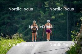 17.07.2024, Martell, Italy (ITA): Hanna Auchentaller (ITA), Rebecca Passler (ITA), (l-r)  - Biathlon summer training, Martell (ITA). www.nordicfocus.com. © Barbieri/NordicFocus. Every downloaded picture is fee-liable.