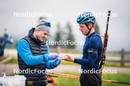 15.06.2024, Lavaze, Italy (ITA): Johannes Lukas (GER), Jesper Nelin (SWE), (l-r)  - Biathlon summer training, Lavaze (ITA). www.nordicfocus.com. © Barbieri/NordicFocus. Every downloaded picture is fee-liable.