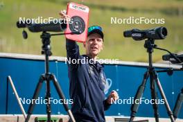 17.07.2024, Martell, Italy (ITA): Jonne Kahkonen (FIN) - Biathlon summer training, Martell (ITA). www.nordicfocus.com. © Barbieri/NordicFocus. Every downloaded picture is fee-liable.